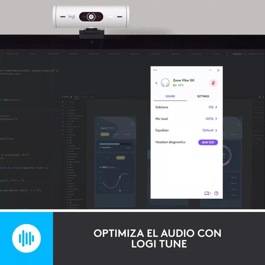 Auricular Logitech Zone Vibe 100 Inalámbrica Blanco