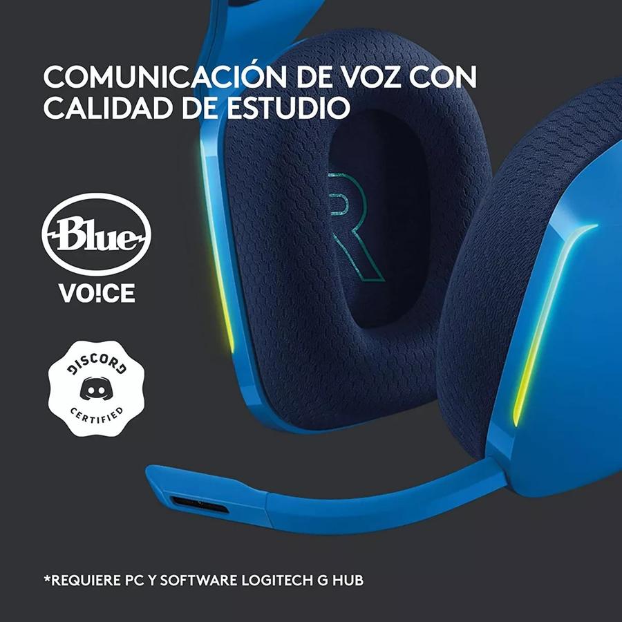 Auricular Con Microfono Gamer Logitech G733 Blue RGB Inalámbrico