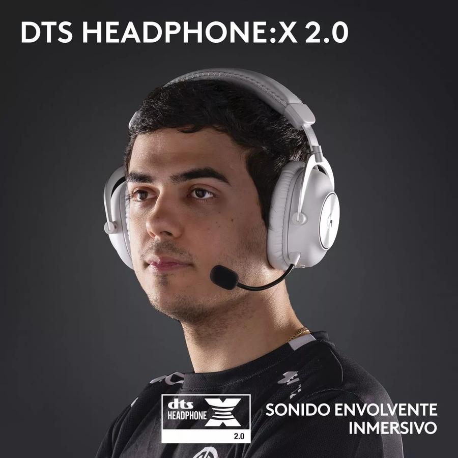 Auricular Gamer Logitech G Pro X 2, Lightspeed / Bluetooth Blanco