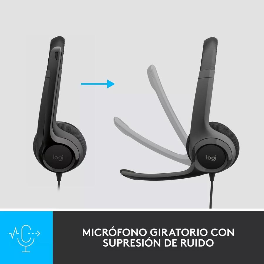 Auricular Usb Logitech (H390) Negro