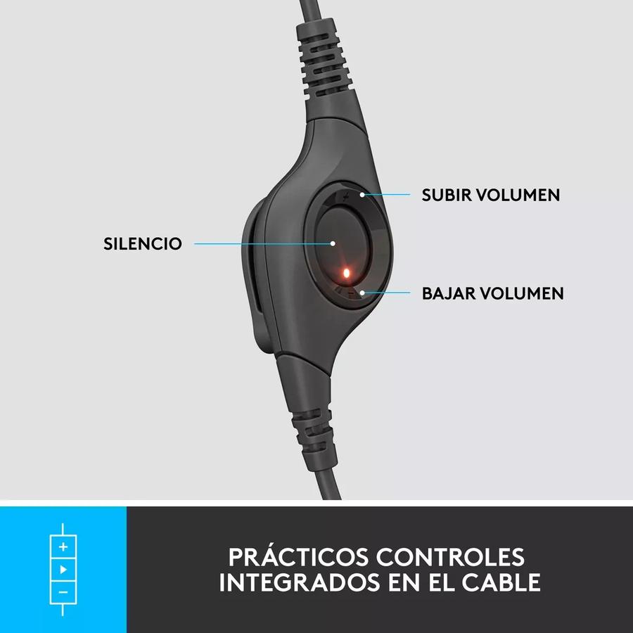 Auricular Usb Logitech (H390) Negro