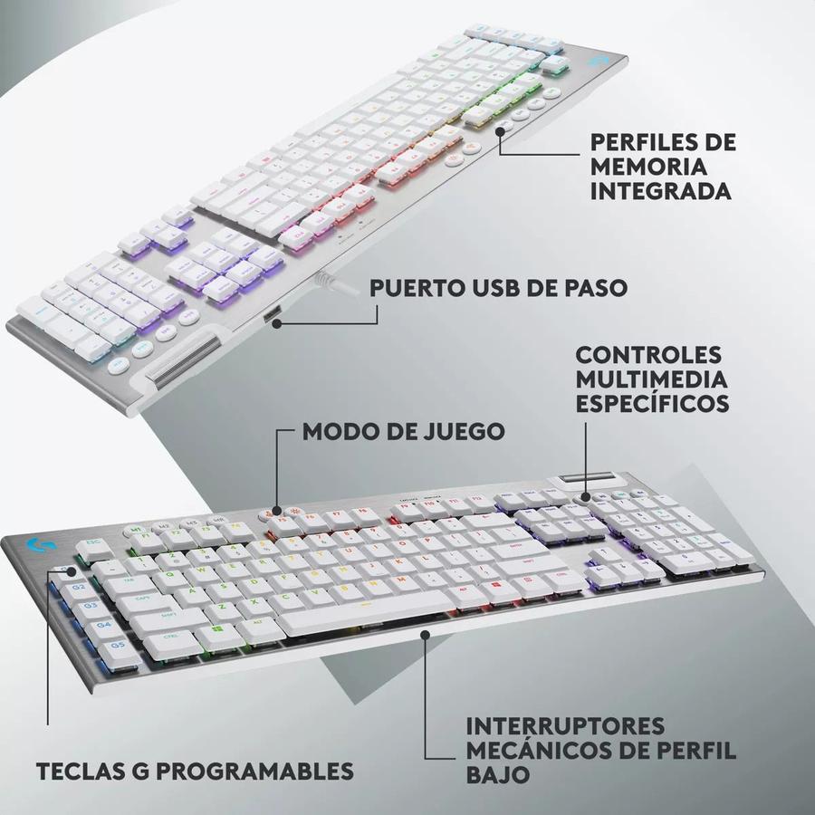 Teclado Usb Mecánico Logitech (G815) Blanco