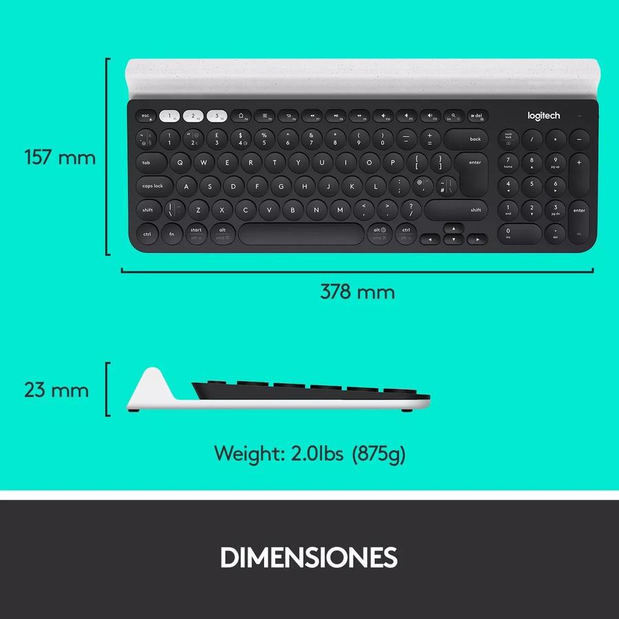 Teclado Logitech K780 Multi-Device Wireless Keyboard