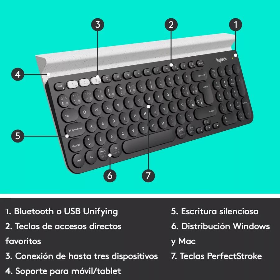 Teclado Logitech K780 Multi-Device Wireless Keyboard