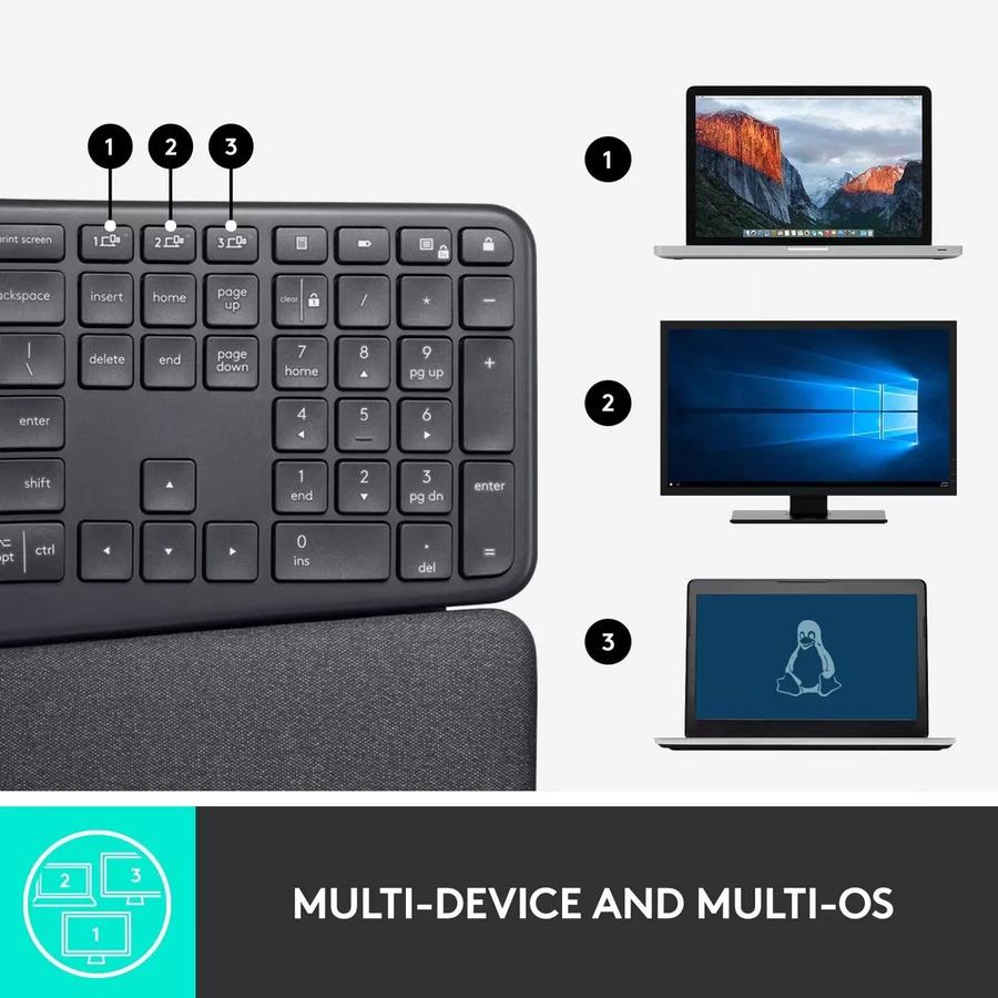 Teclado Logitech Ergo K860 Inalambrico