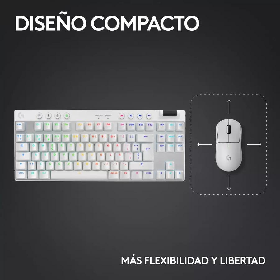 Teclado Gamer Lightspeed Bluetooth Rgb Logitech G Pro X Tkl