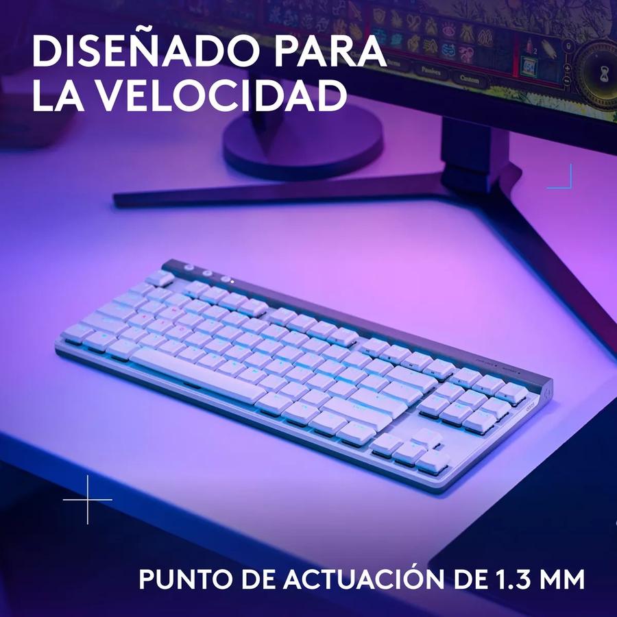 Teclado Gamer Logitech G515 Lightspeed Tkl Wireless Blanco
