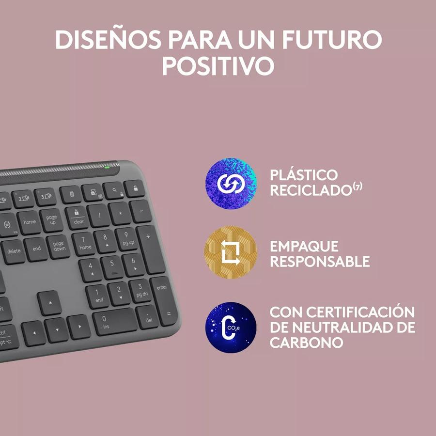 Teclado Bluetooth Logitech Signature Slim K950, Bolt