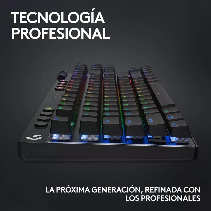Teclado Gamer Logitech G Pro X Tkl, Lightspeed Bluetooth Rgb