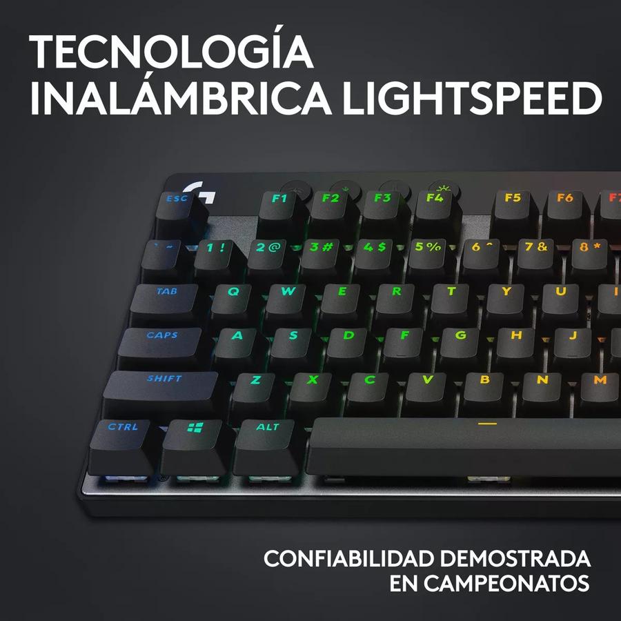 Teclado Gamer Logitech G Pro X Tkl, Lightspeed Bluetooth Rgb