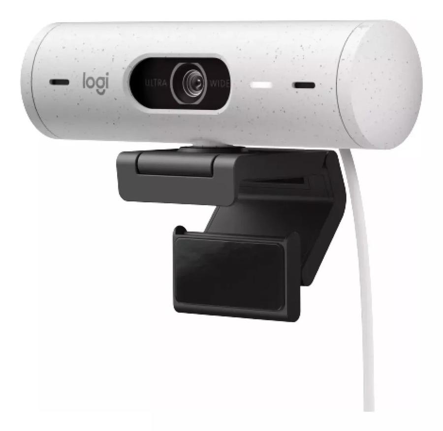 Cámara Web Logitech Full Hd 1080P Rightlight 4 Brio 500 Blanco
