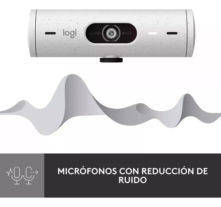 Cámara Web Logitech Full Hd 1080P Rightlight 4 Brio 500 Blanco