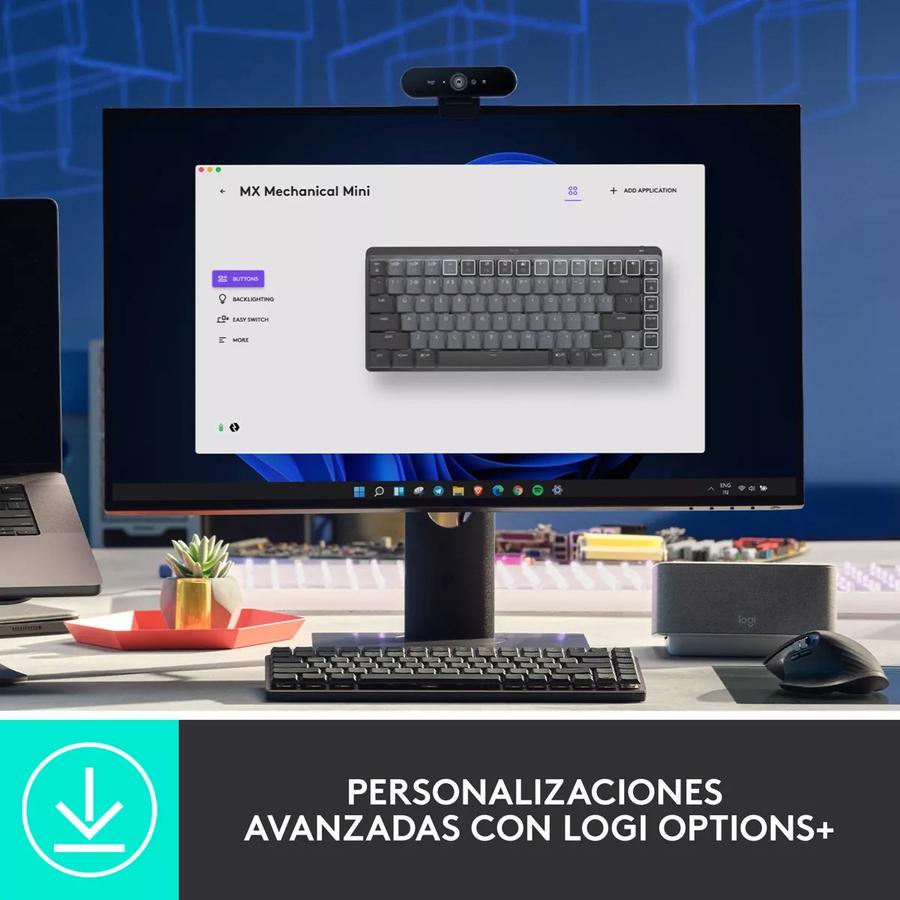 Teclado Recargable Avanzado Logitech Mx Mechanical Mini