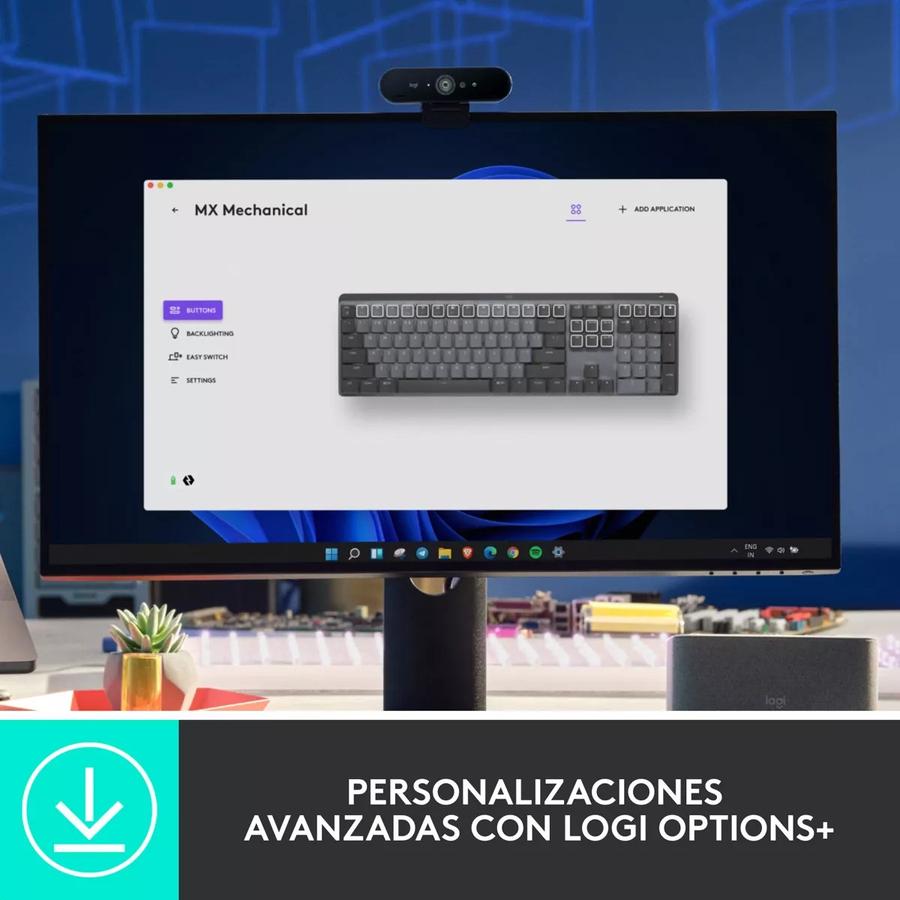 Teclado Recargable Logitech Mx Mechanical De Alto Desempeño
