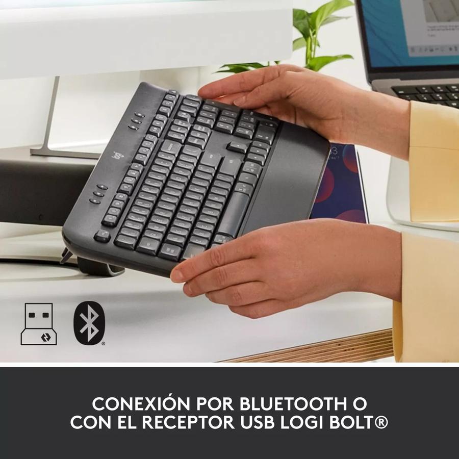 Teclado Confortable Bluetooth/Bolt Logitech Signature K650 Negro