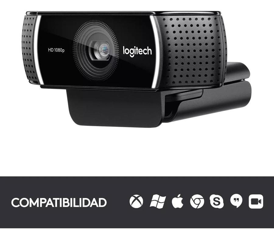 Cámara Web Logitech C922 Pro HD 1080p Stream Con Microfono Y Tripode