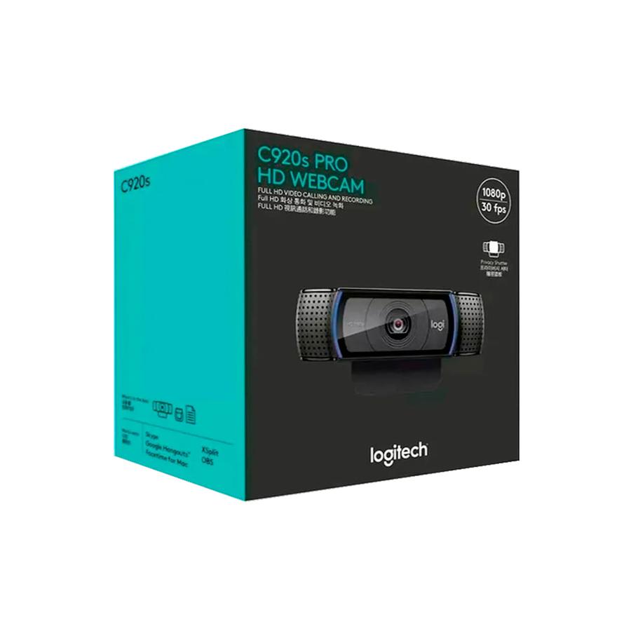 Cámara Web Logitech C920S Pro Full Hd 1080 Webcam Microfono 15mpx