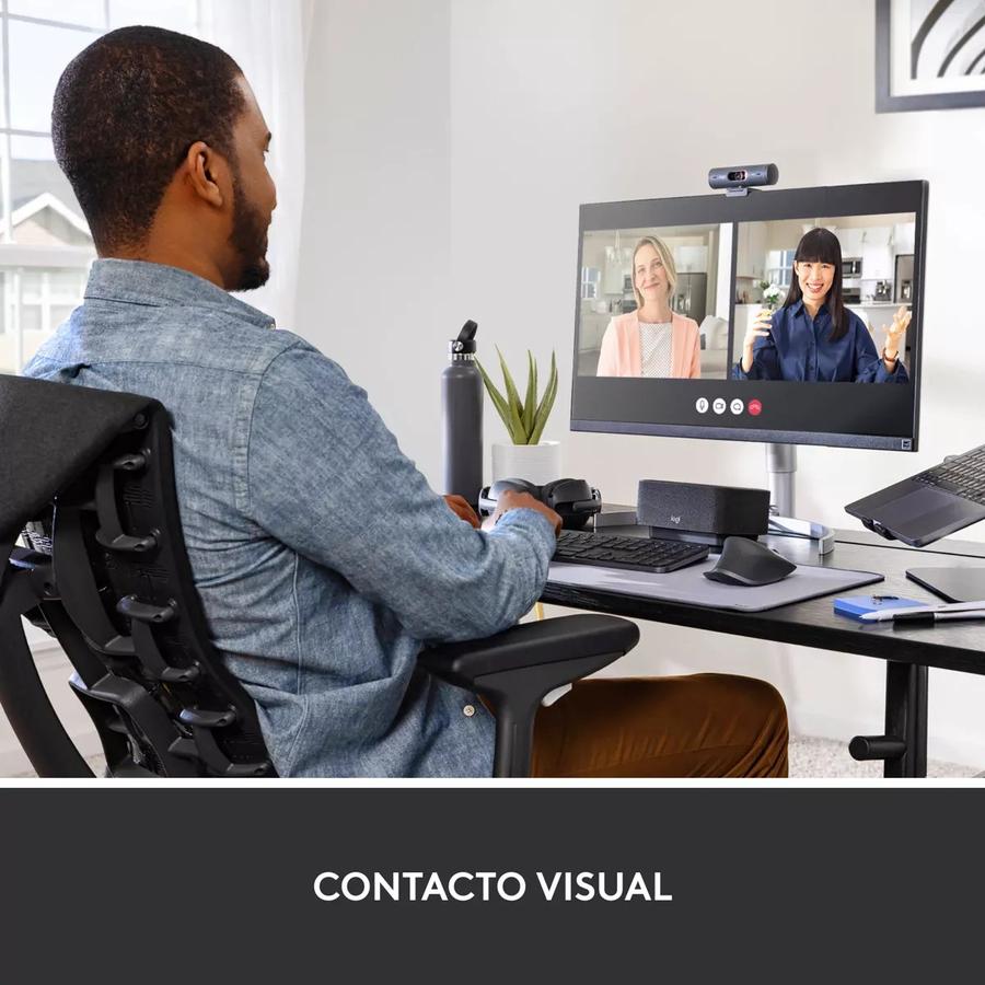 Webcam Full Hd 1080P, Rightlight 4, Logitech Brio 500 Negro