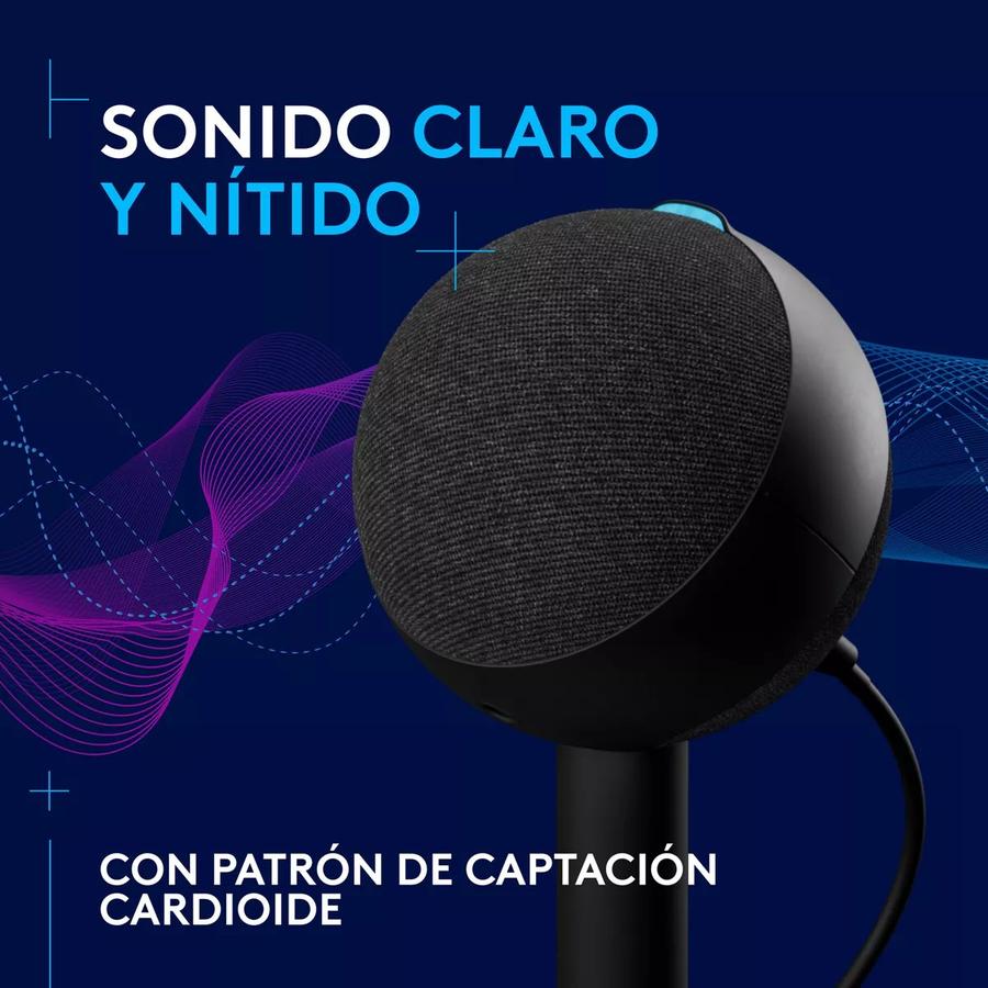 Micrófono Gamer Condensador Rgb Lightsync Logitech Yeti Orb