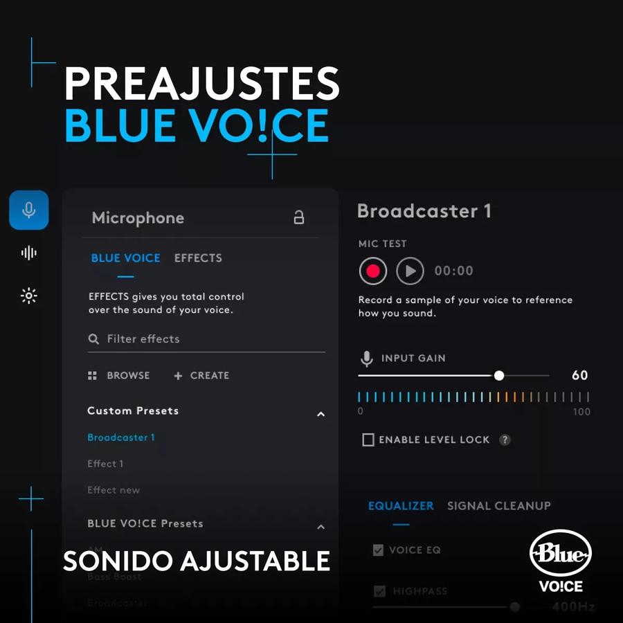 Micrófono Gamer Condensador Rgb Lightsync Logitech Yeti Orb