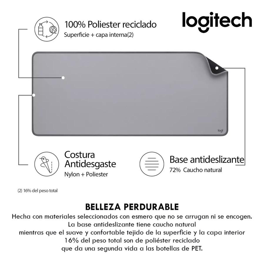 Mouse Pad Logitech 300x700mm Gris