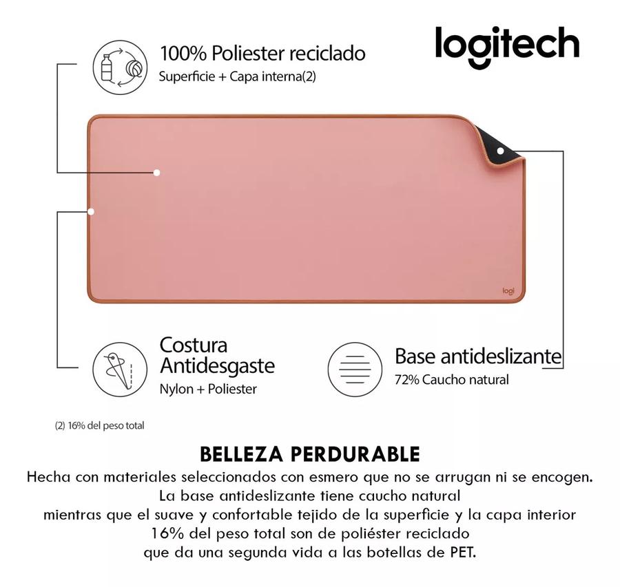 Mouse Pad Logitech 300x700mm Rosa