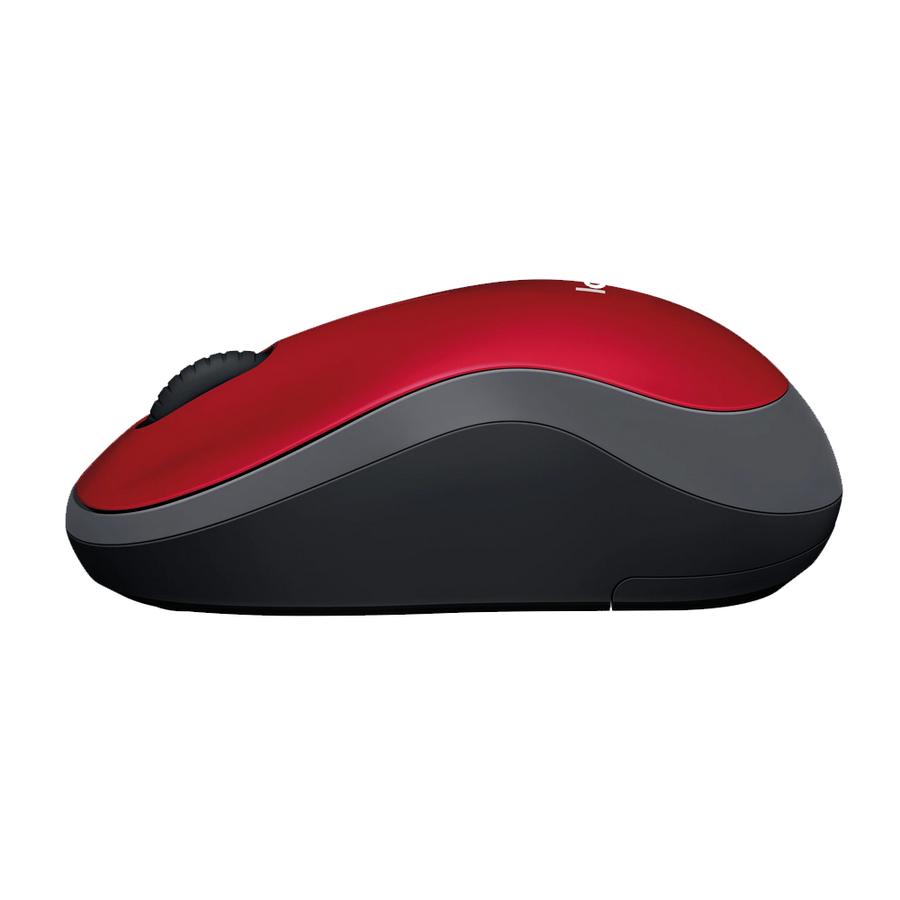 Mouse Logitech Wireless M185 Rojo