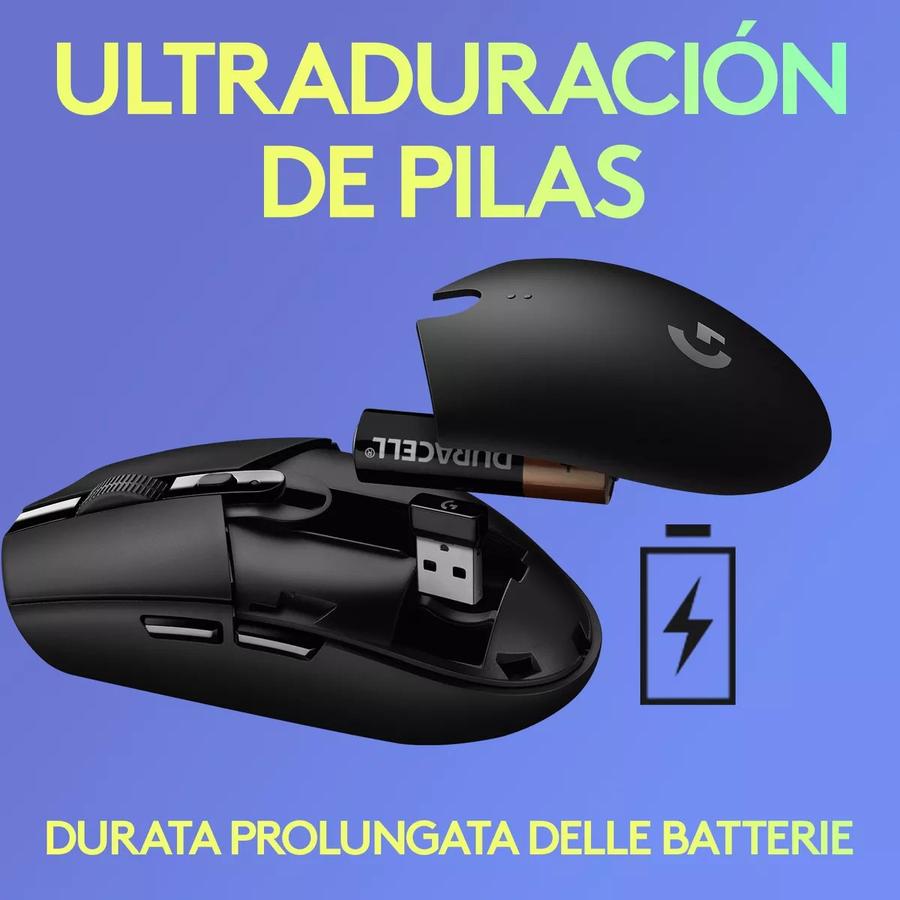 Mouse Gaming Logitech Inalambrico G305 LightSpeed Lila