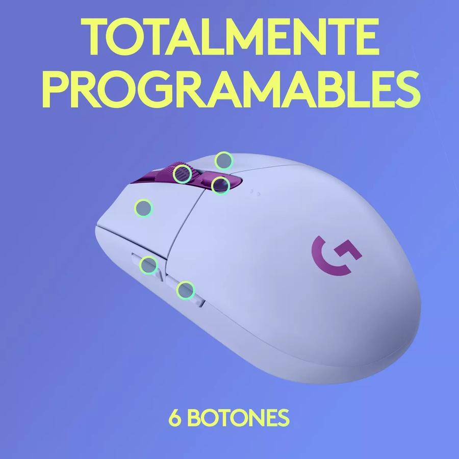Mouse Gaming Logitech Inalambrico G305 LightSpeed Lila