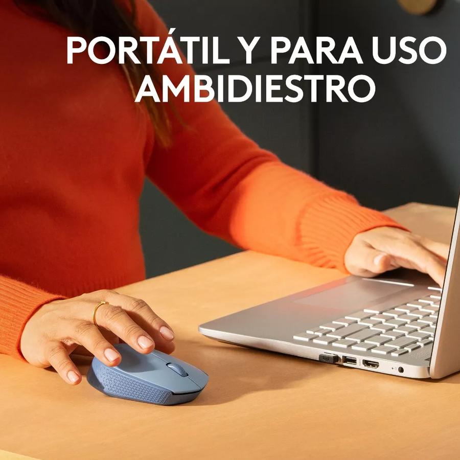 Mouse Inalámbrico Logitech (M170) Gris Azulado