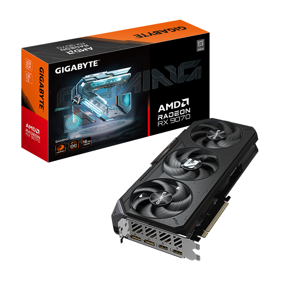 Placa De Video Gigabyte Radeon Rx 9070 Gaming Oc 16G Gddr6