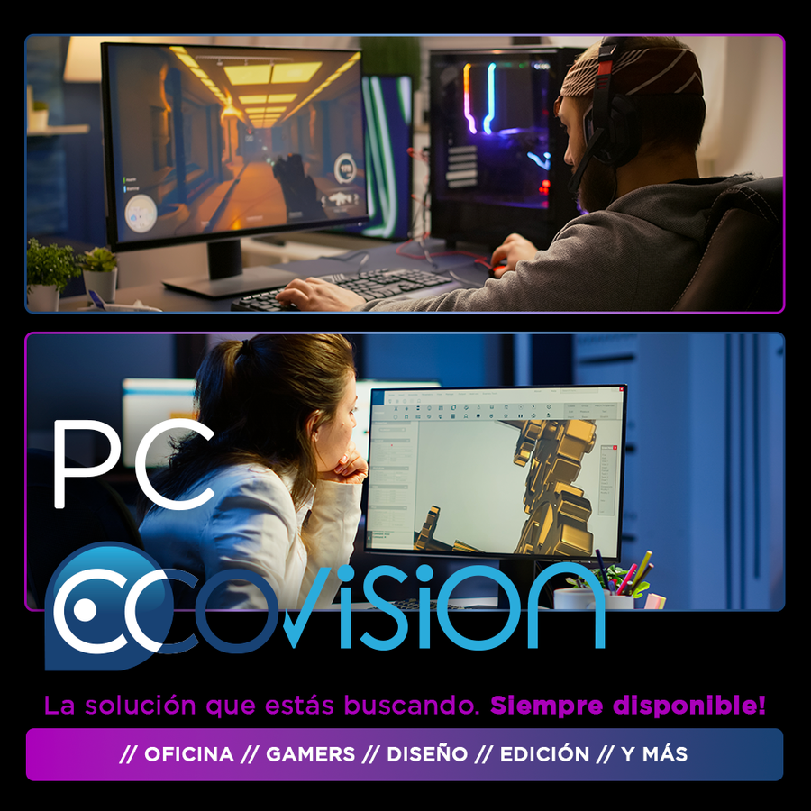 Pc Ecovision Amd Ryzen 3 5300G + 16Gb + 480Gb + RTX 3050