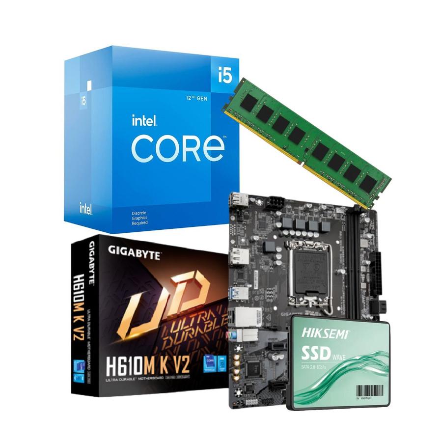 Combo Ecovision Intel  I5 12400F + 16Gb + 480Gb