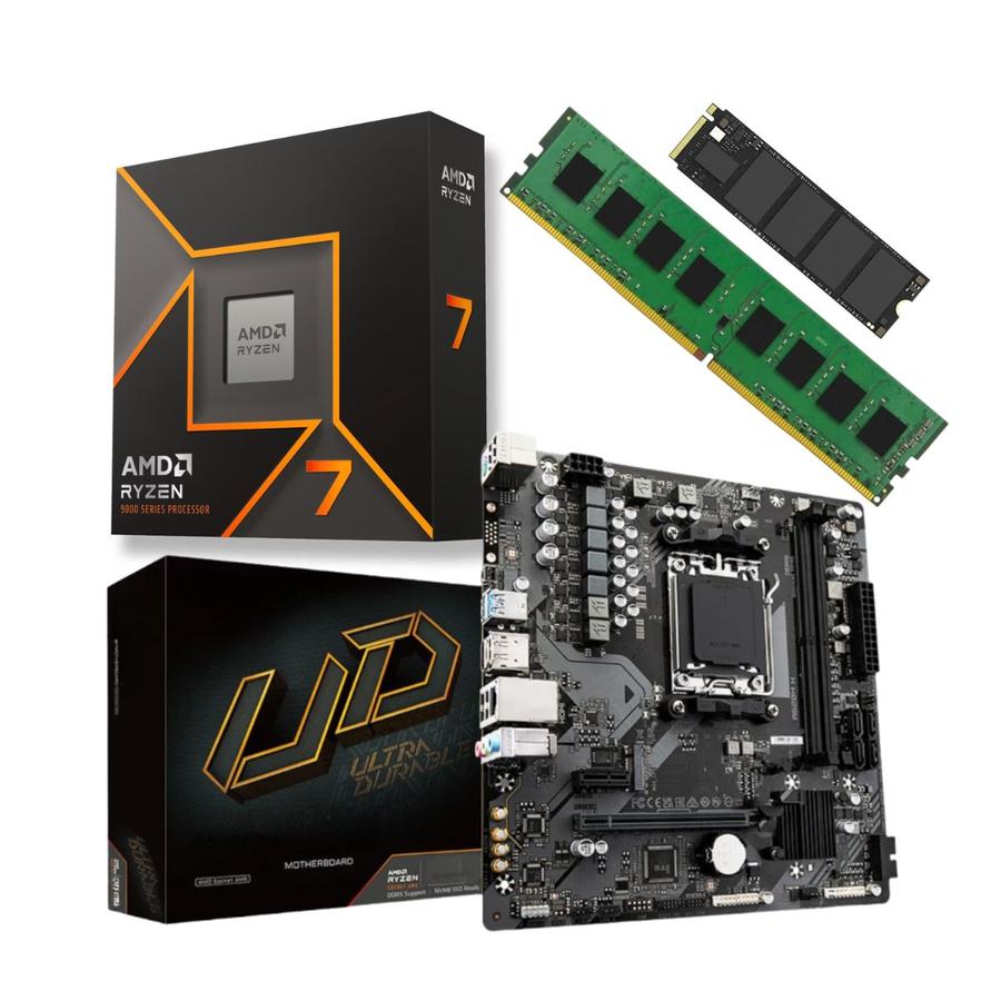 Combo Ecovision AMD Ryzen 7 9700X + 16Gb + 512Gb