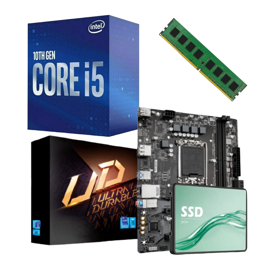 Combo Ecovision Intel I5 10400T + 8gb + 240Gb
