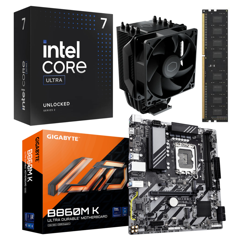 Combo Ecovision  Intel ITL Core Ultra 7 265k + Mother + Cooler + 16GB