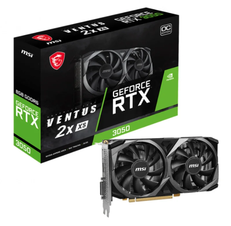Placa De Video MSI GeForce RTX 3050 Ventus XS 8G