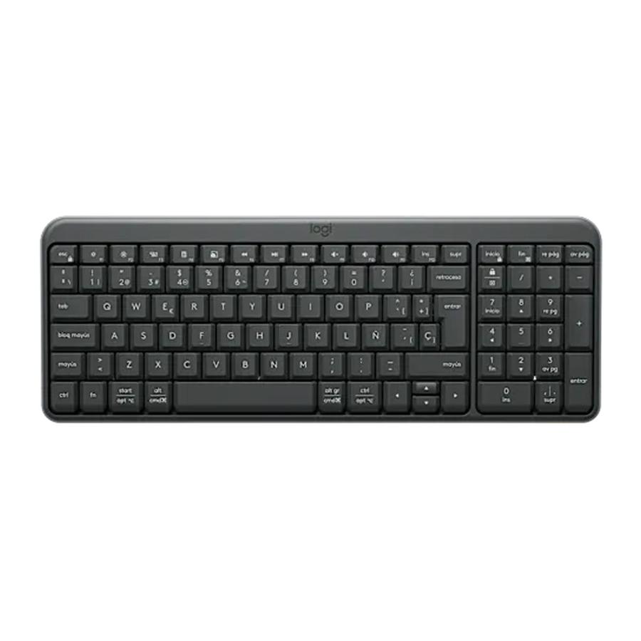 Teclado Logitech Bluetooth K250 Pebble Graphite