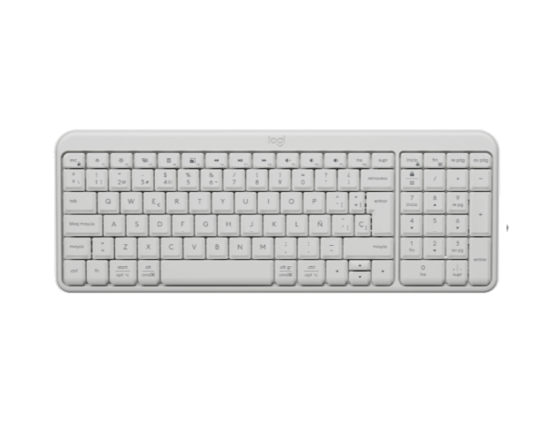 Teclado Logitech Bluetooth K250 Pebble White