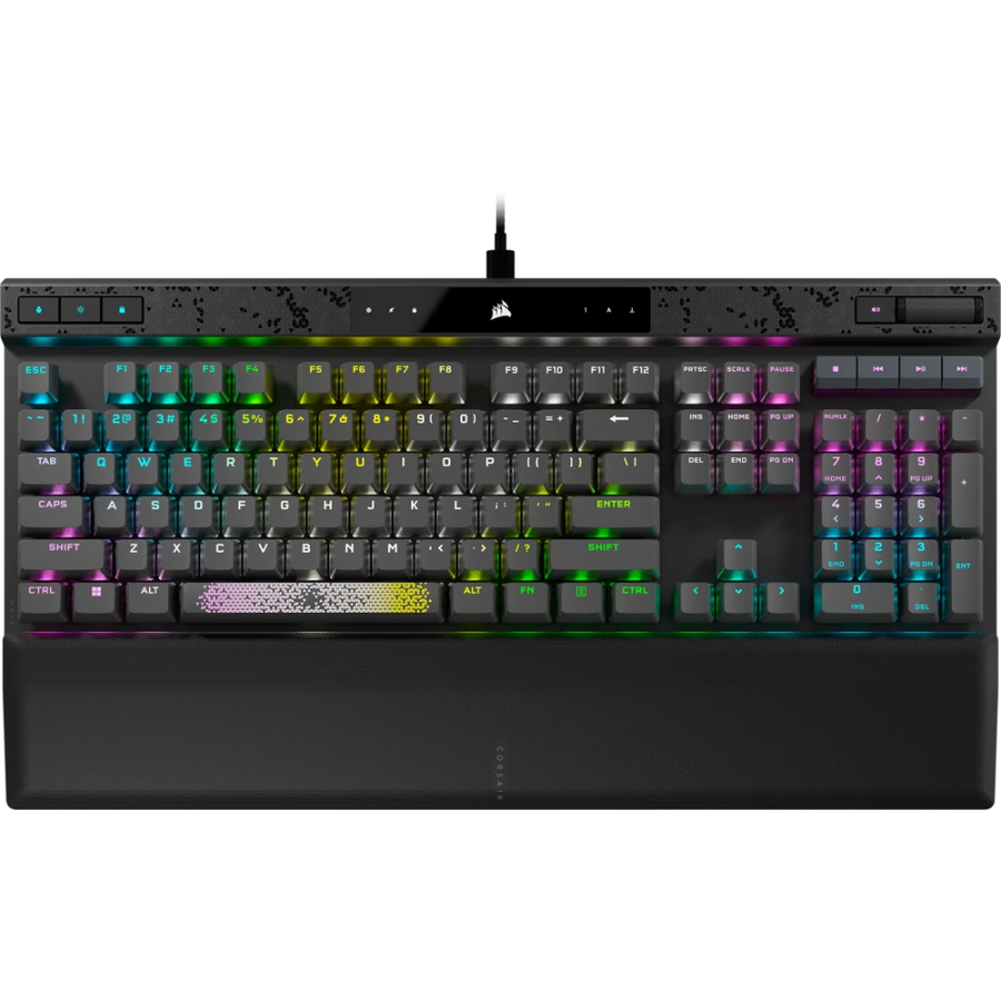 Teclado Mecánico Corsair K70 Max Rgb Mgx Gris Acero  En
