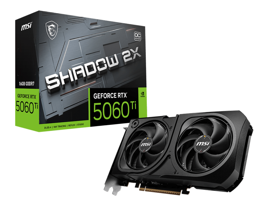 Placa De Video Msi Geforce Rtx 5060 Ti 16G Shadow