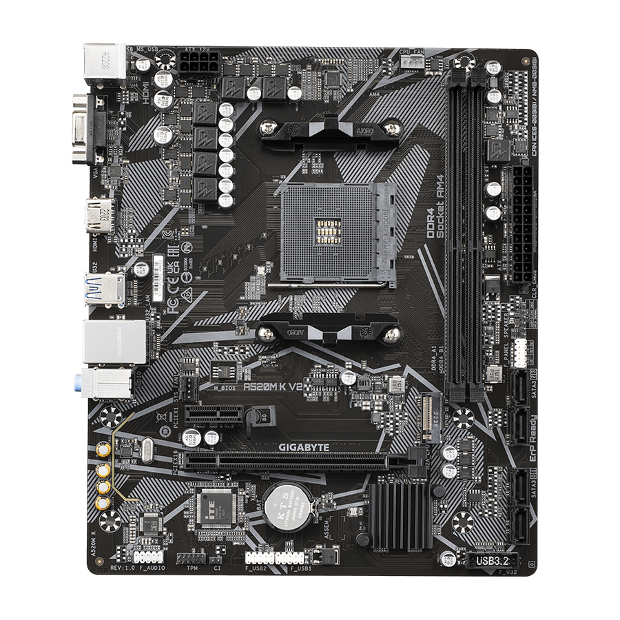 Mother Gigabyte A520M K V2 1.1 Socket AM4