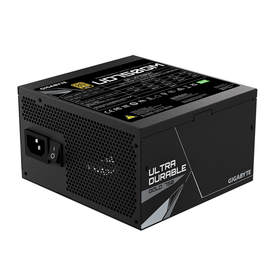 Fuente De Poder Gigabyte 750W Ud 80 Plus Gold Modular