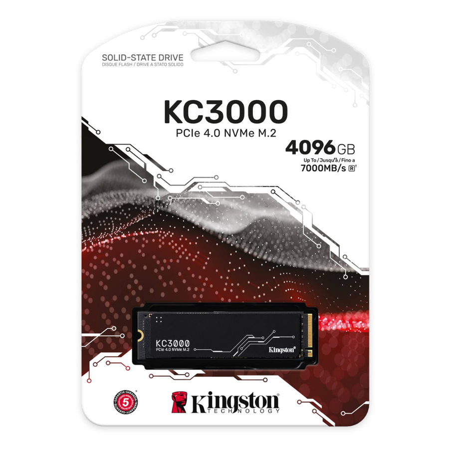 Disco Solido Ssd 4 Tb KC3000 PCIe 4.0 NVMe M.2 Ssd Kingston