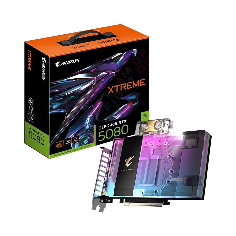 Placa De Video Gigabyte Geforce Rtx 5080 Aorus Xtreme Waterforce 16G