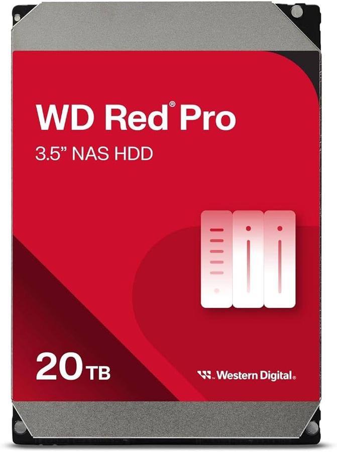 Disco Rigido 20 Tb Wd Red Pro Nas Sata 3 7200rpm 512mb Cmr