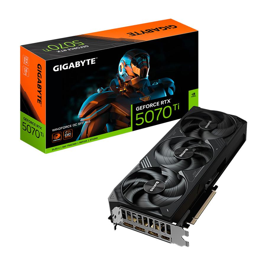 Placa De Video Gigabyte Geforce RTX 5070 Ti Windforce OC 16G