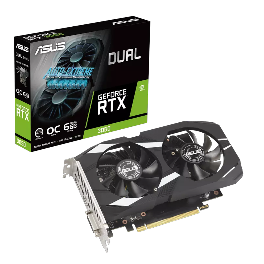 Placa De Video Asus GeForce RTX 3050 Dual 6G GDDR6