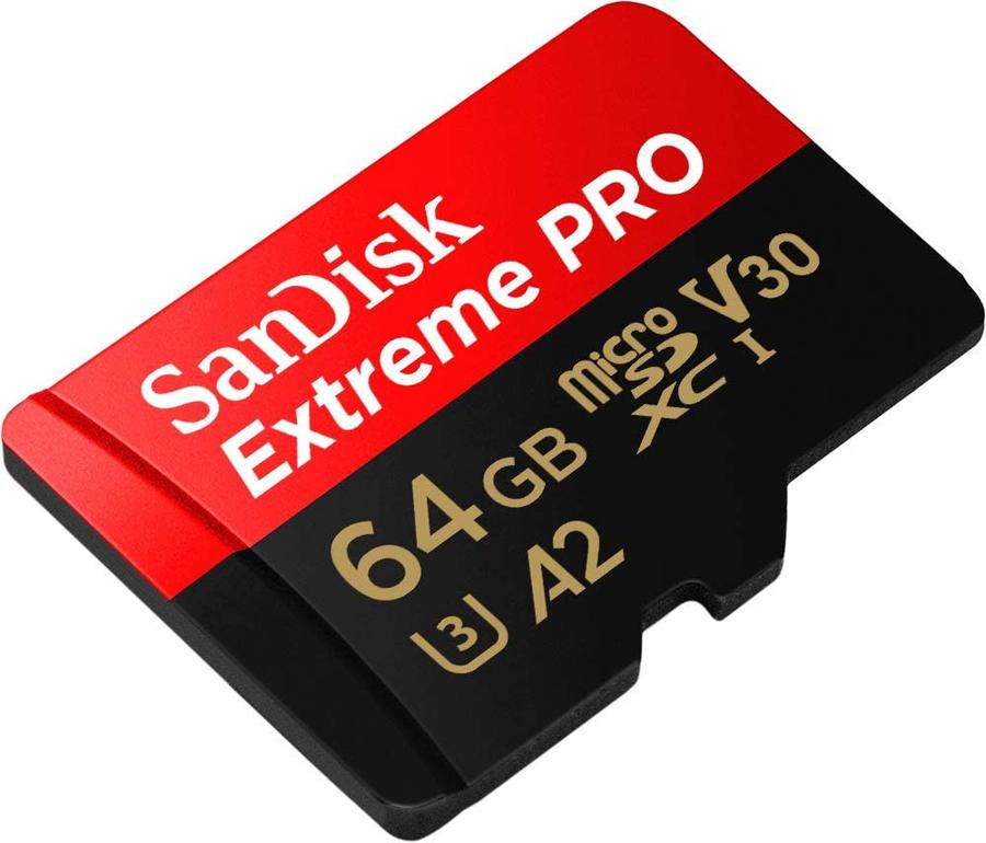 Memoria Micro Sd 64 Gb Sandisk Extreme Pro Con Adaptador