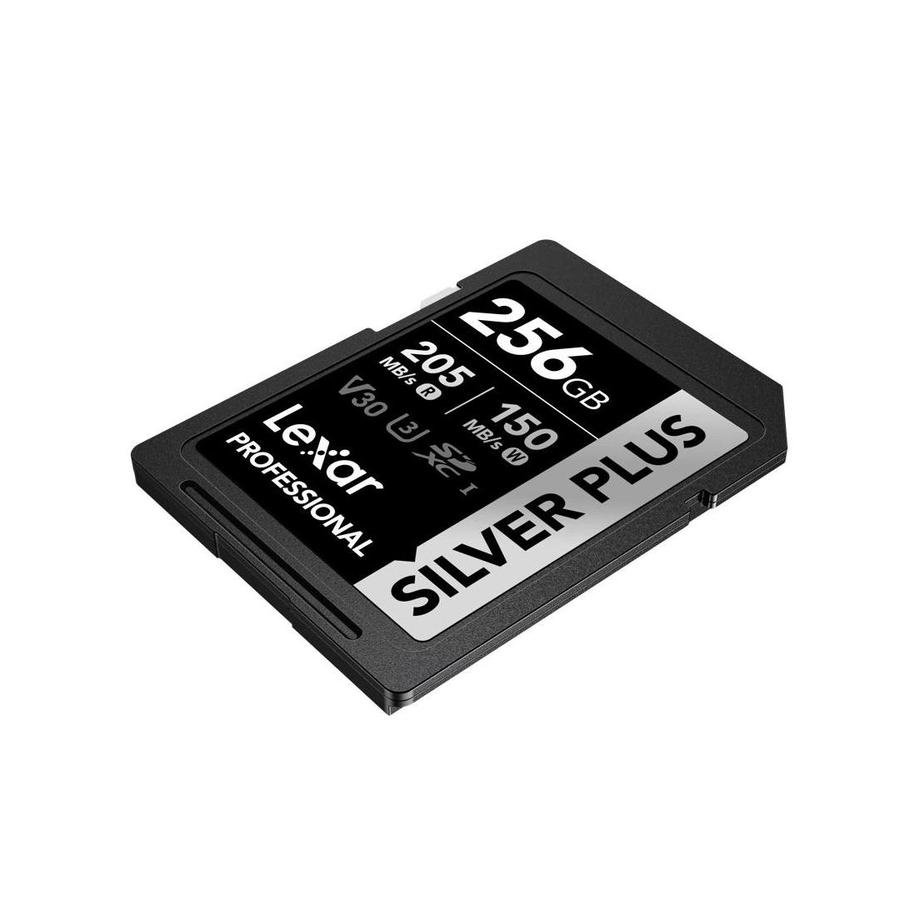 Tarjeta SD Lexar 256GB Silver Plus PRO V30 UHS-I
